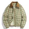 Vintage Jacket, Plaid Loose Top for Men