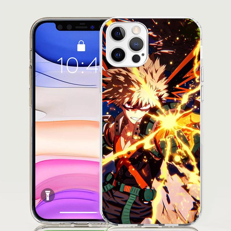 Bakugou Katsuki MHA My Hero Phone Case For iPhone 17 Air 16 15 Plus 11 14 Pro Max 13 Mini 12 7 8 + SE Pattern Art Customized Cov