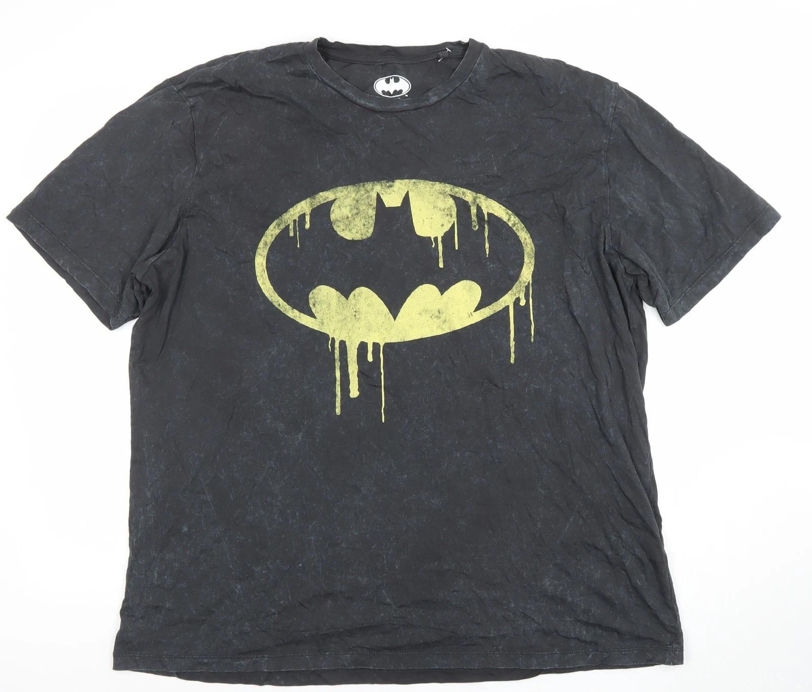 Next Men’s Black Batman Graphic 2XL Cotton T-Shirt L
