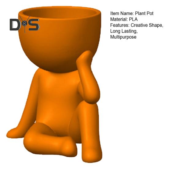 Denker Blumentopf Sukkulenten Pflanzer Kreative Form Hohe Haltbarkeit Indoor Outdoor Blumentopf Desktop Ornament