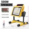 Rechargeable LED Floodlight: Strong Outdoor Emergency Light for Construction, Power Outages, Camping, Handheld Household Use