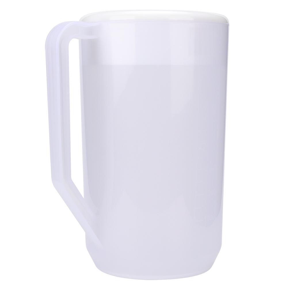 4000ml Large Capacity Reusable Non Toxic Plastic Cold Kettle Water Bottle Water Jug Pot With Clear scale