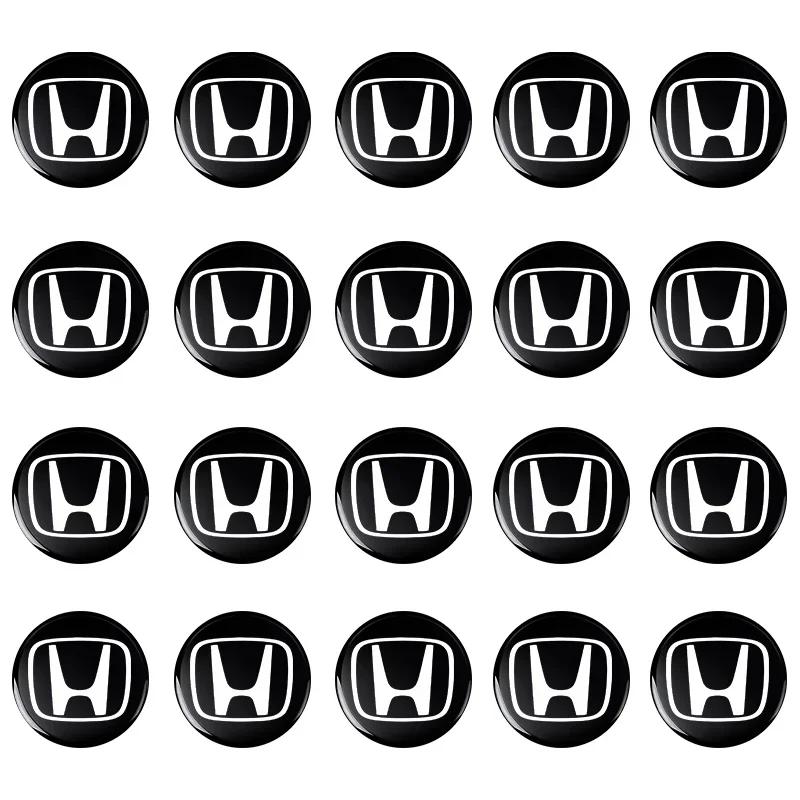 For Honda Car Goods 14MM Remote Car Key Stickers Emblem Accessories For Honda Civic Accord Crider City CRV HRV Inspire Fit Odyss