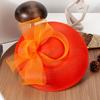 new spring and summer big-brimmed top hat children French retro fashion small headgear bow socialite banquet