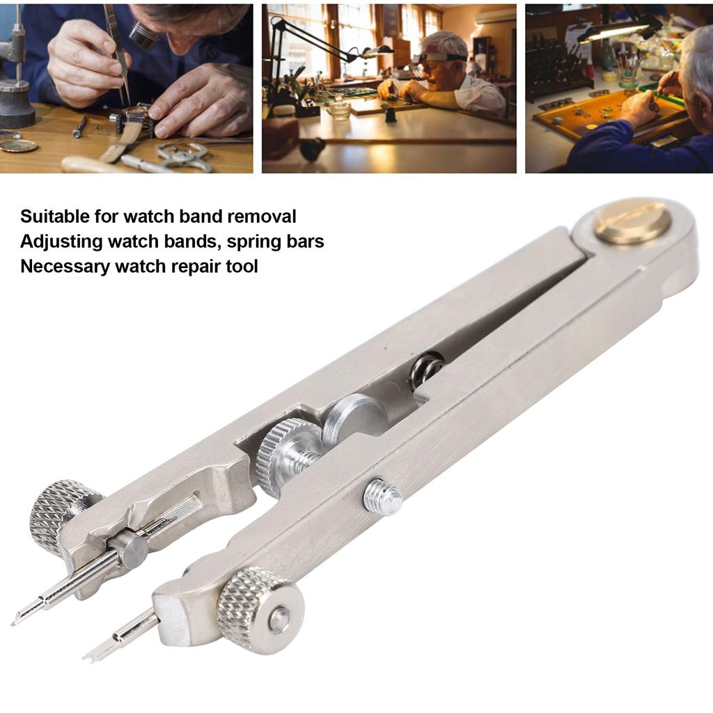 Kleště na náramek hodinek z legované oceli s kolíčky Nástroj na pružinové kolíčky řemínku hodinek Nástroj na opravu hodinek