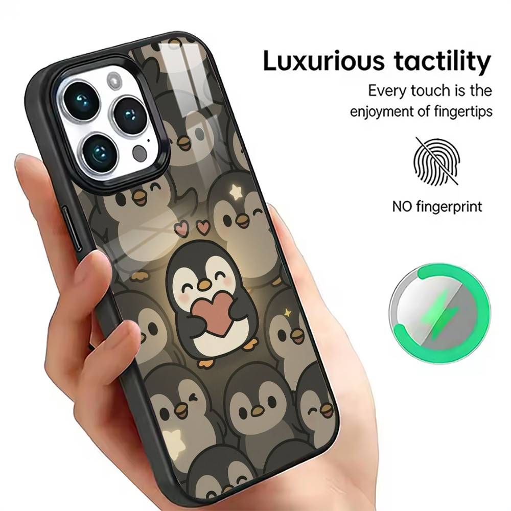 Penguin Cute  Phone Case For iPhone17,16,15,14,13,12,11 Plus,Pro Magnetic For Magsafe Wireless Charging iPhone12mini