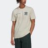 Adidas Originals Trebfoil Logo Print Crew Neck Short Sleeve T-Shirt Men Tops Off-White HL9277