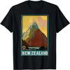 Vintage New Zealand Mitre Peak Mountain T Shirt