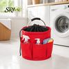 Faltbare Aufbewahrungstasche mit Griff & Kordelzug, Wasserdichte Oxford-Stofftasche Haushaltswerkzeug-Set Mehrere Taschen, Großer Reinigungsgeräte-Organizer