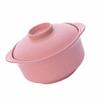 Instant-Nudeln Schüssel Nordic Style Studenten Multifunktions-Lebensmittelbehälter mit Deckel Pink