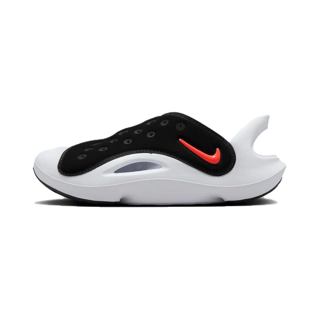 Nike Aqua Swoosh Sandal PS Black Hyper Orange Kids Sneakers Green-Strike White FN0876-001