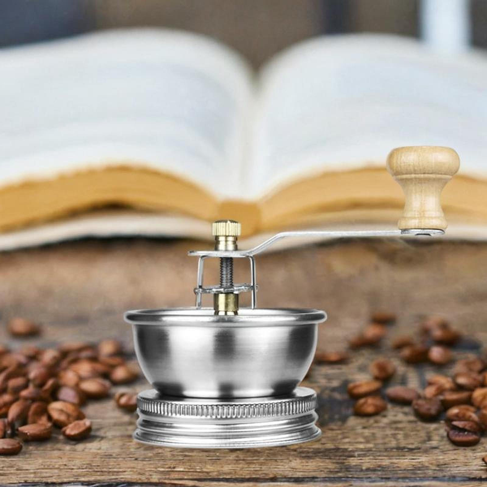 

Coffee Grinder Lid Attachment for Jars Mill Accessory,Lightweight Sturdy Portable Hand Crank Manual 86mm