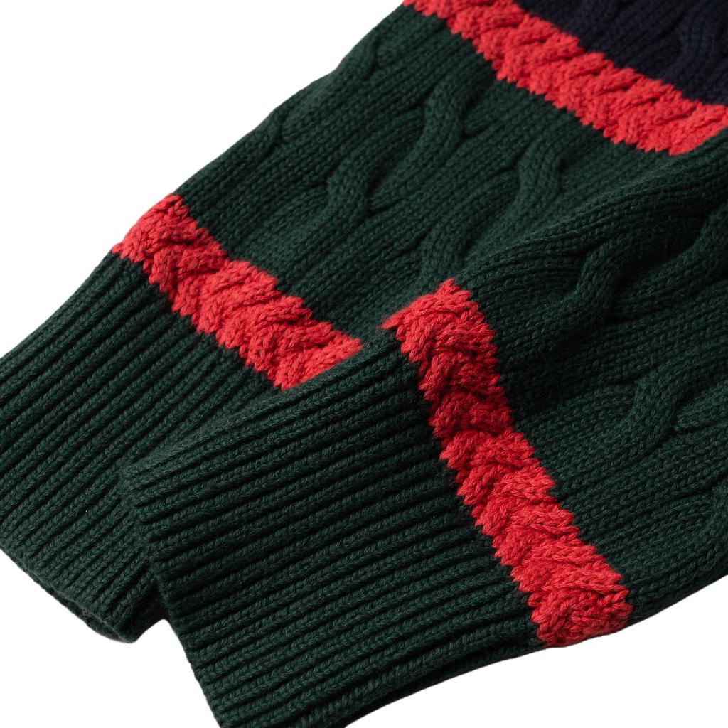 Polo Ralph Lauren Color Block Striped Button Down Long Sleeve Knit Sweater Women Sweater 211A89539-001