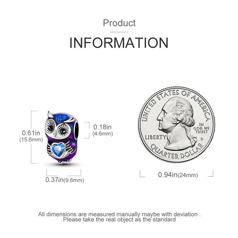 Charm Originale Rose Gold And Blue Zircon Pendant Bead Fits Bracelet Necklace For Charms Copper Woman Luxury Diy Jewelry