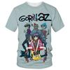 Ny Tegneserie Gorillaz 3D-trykt T-skjorte Herre Dame Casual Hip-hop Kortermet Harajuku Stil Gate T-skjorte