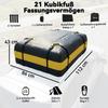 Car Roof Box 425L Waterproof 8 Reinforced Straps Door Hooks Yellow