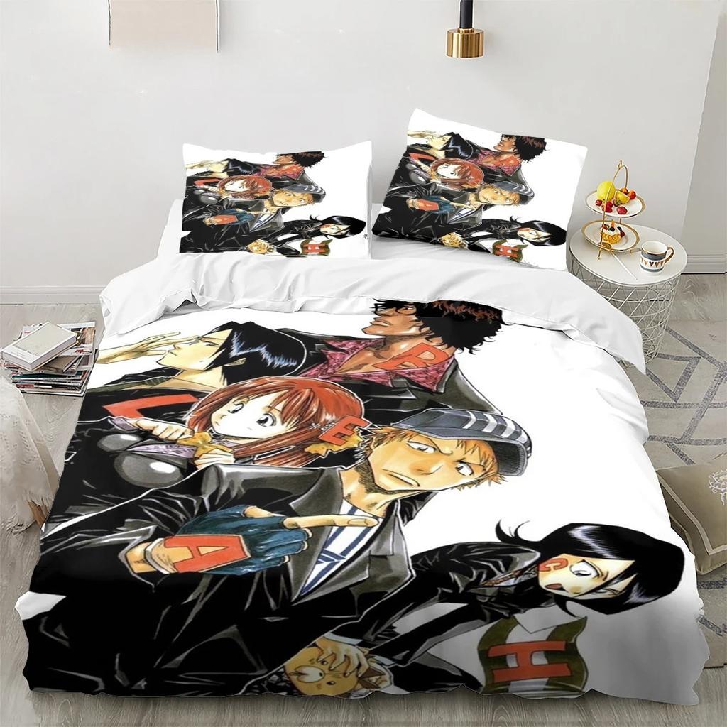 Anime 3D Printed Bleach Duvet Cover Pillowcase (2/3piece Set), Bedding Set for Children's Boy Girl , Children's bedGift