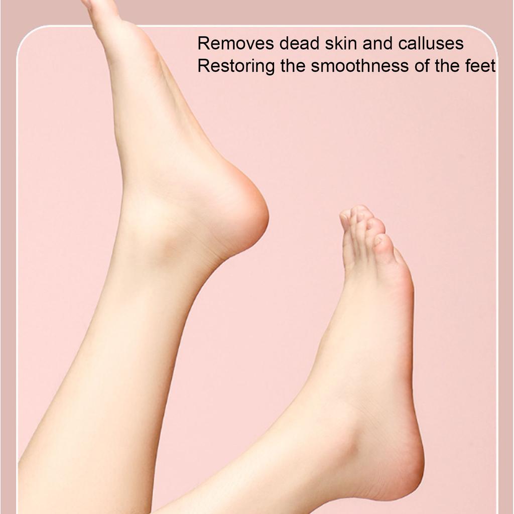 Electric Foot Callus Remover with 2 Grinding Heads 2 Speed Rechargeable Water Proof Electric Foot File for Dead Hard Cracked Dry Skin Pearl White