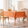 Embroidered Checkered Universal Dining Table Cloth Decorative Tablecloth Cover Cloth North Tablecloth Table Mat Cotton And Linen