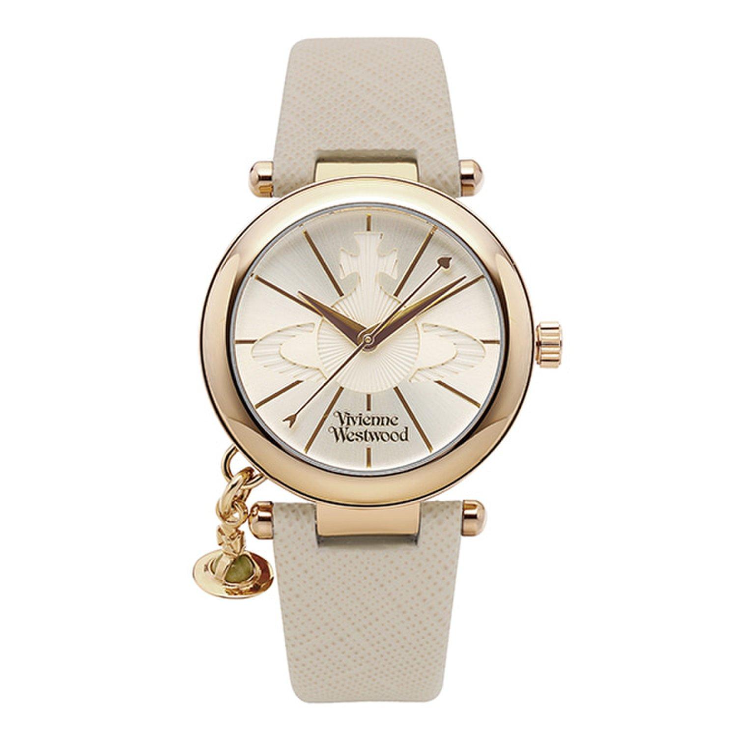 [Vivienne Westwood] VV006GDCM Orb Women s Leather Watch