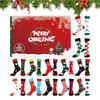 Socks Advent Calendar for Adults Men Women, 12 Pair of Christmas Crew Socks Funny Sock Countdown To 2025 Christmas, 24 Days