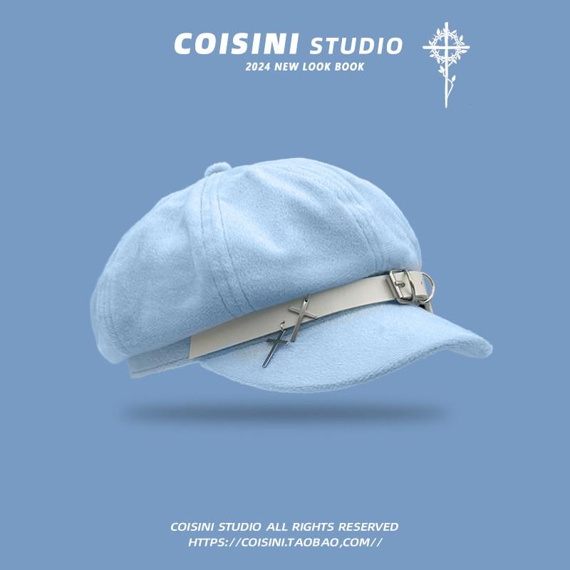 Cozy And Cute Octagonal Hat Women Made From Soft Cotton For Spring Wear Autumn