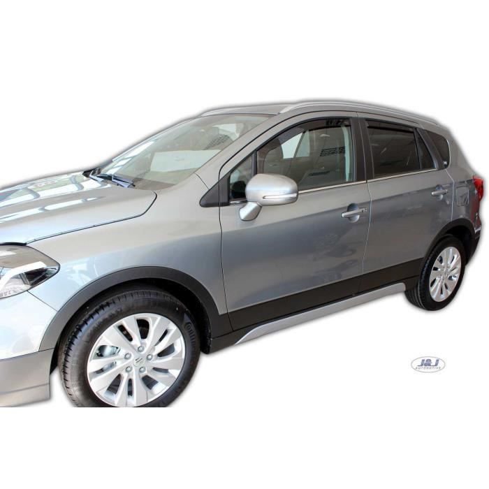 Déflecteurs d'air - J&amp;J AUTOMOTIVE - Heko - Fumé - Pour Suzuki SX4 2013-2021 - Installation facile