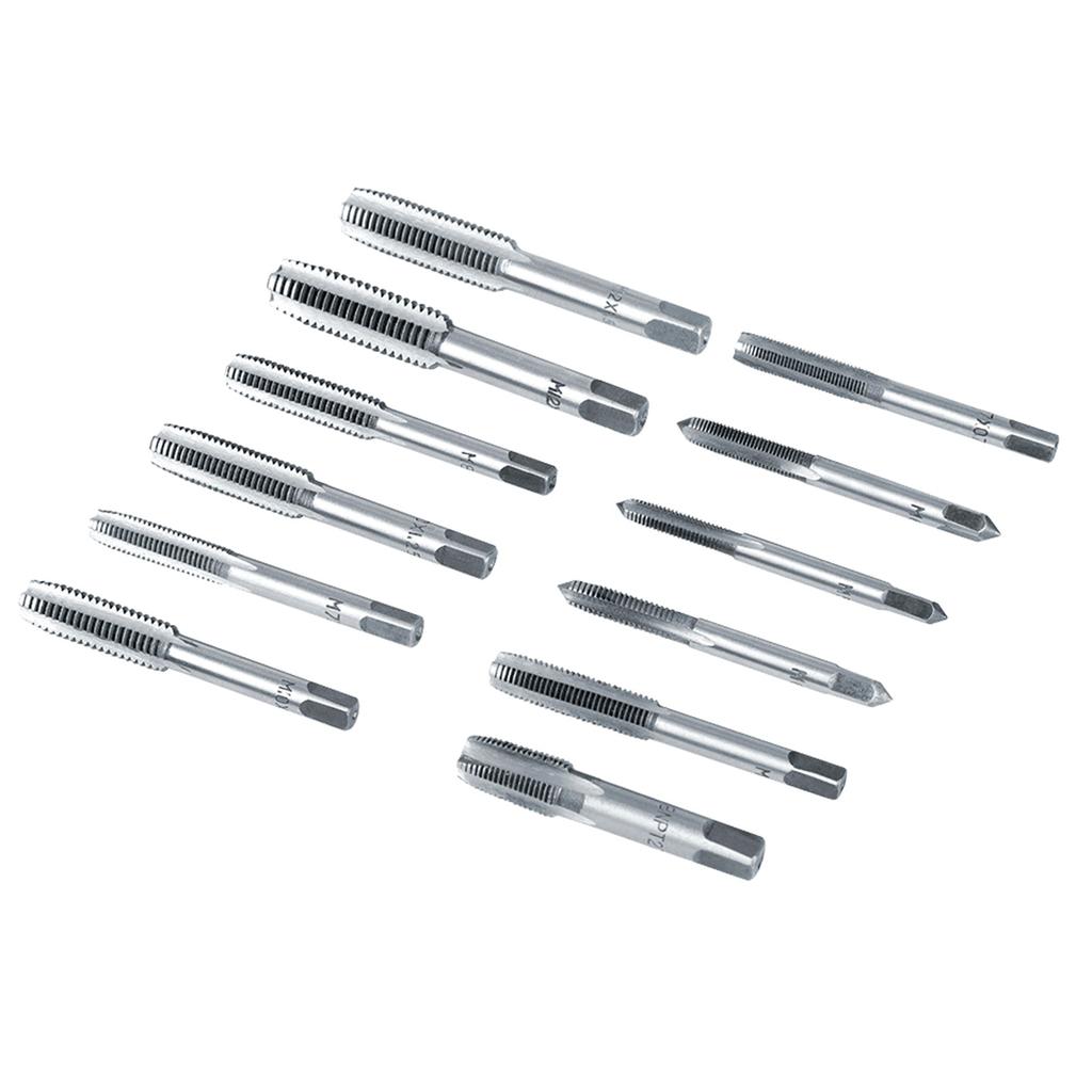 Ensemble de 40 tarauds et filières M3 avec clés et jauge de filetage, outils manuels robustes