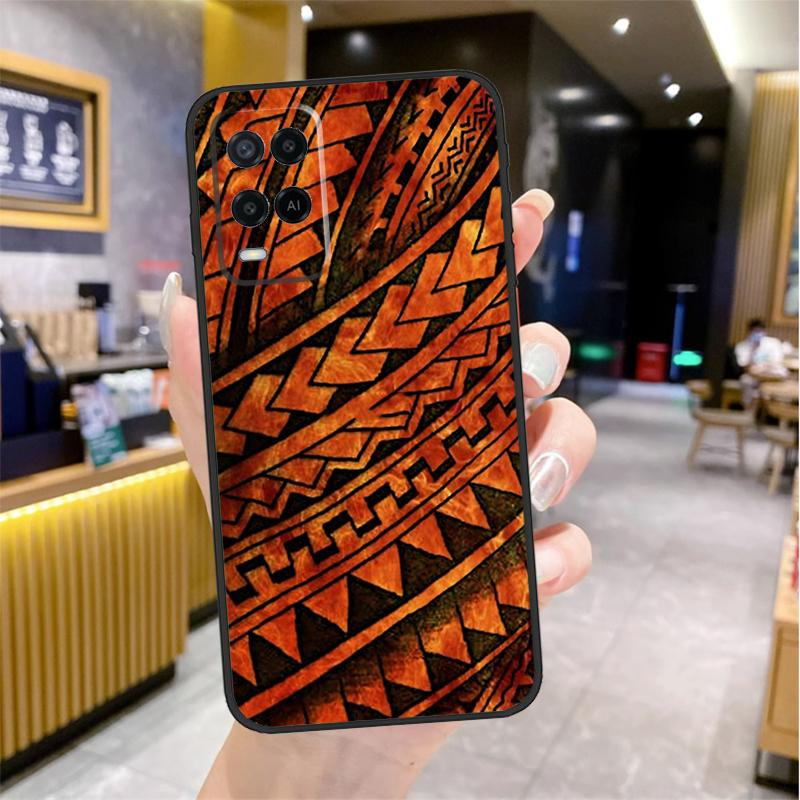 Polynesian Mix Case For Oppo A96 A76 A16 A17 A18 A60 A80 A40 A38 A58 A78 A98 A94 A74 A54 A15 A57 A77 A5 Pro
