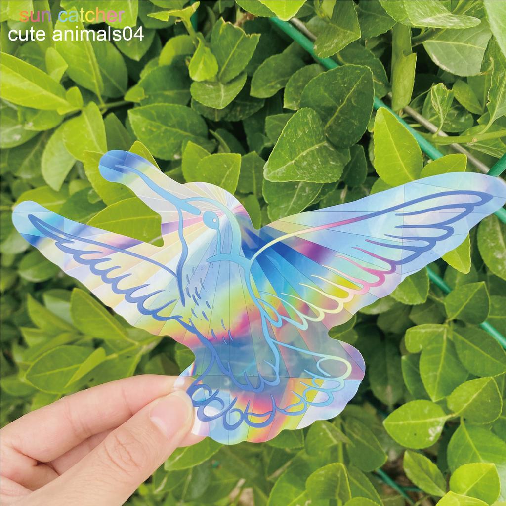 Sunflower Suncatcher Window Big Sticker Star Moon Evil Eye Sunlight Catcher Butterfly Sun Catcher Cat Rainbow Film for Car Glass