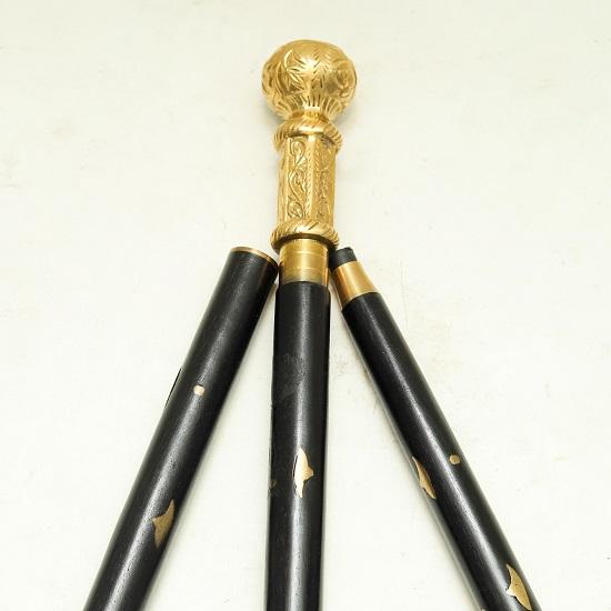 Gehstock Handgefertigter Stock mit Einlegearbeit Personalisierte Gravur Geschenk für Papa, Ruhestand, Herrenaccessoire