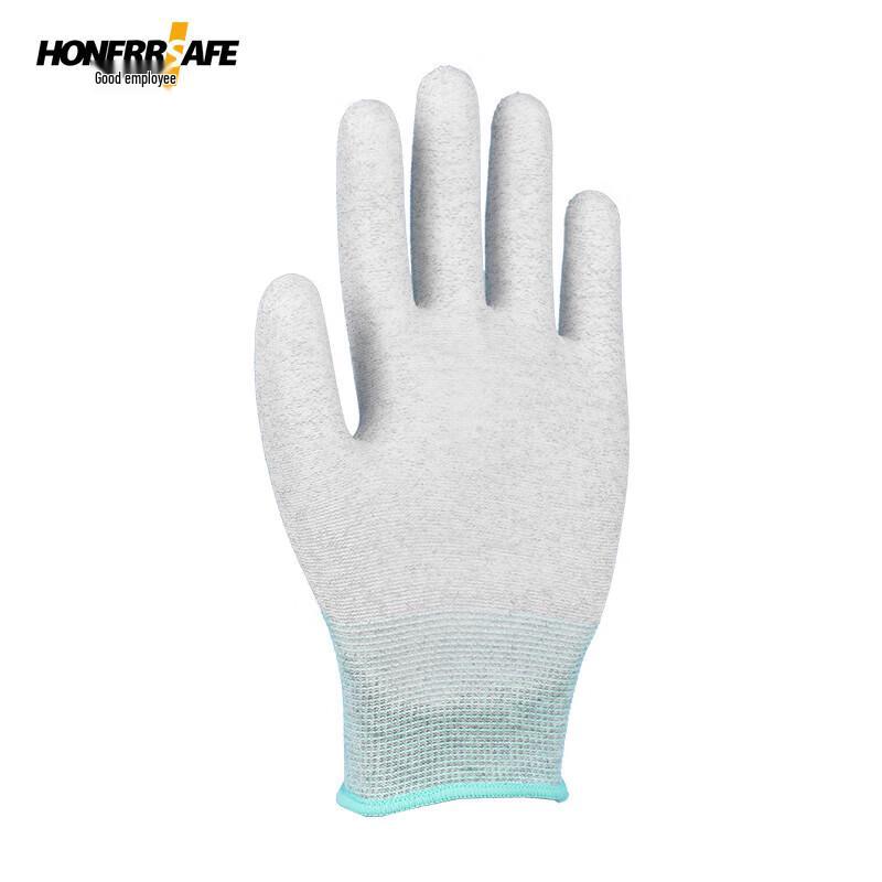 T401 Carbon Fiber PU Antistatic Work Gloves
