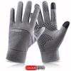 Men's Full-Finger Non-Slip Touchscreen Waterproof Cycling Gloves for Autumn and Winter