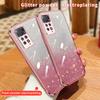 KEYSION Luxury Plating Glitter Phone Case for Redmi Note 11 Pro 11S 5G 11 Pro+ 5G Transparent Soft TPU Shockproof Cover