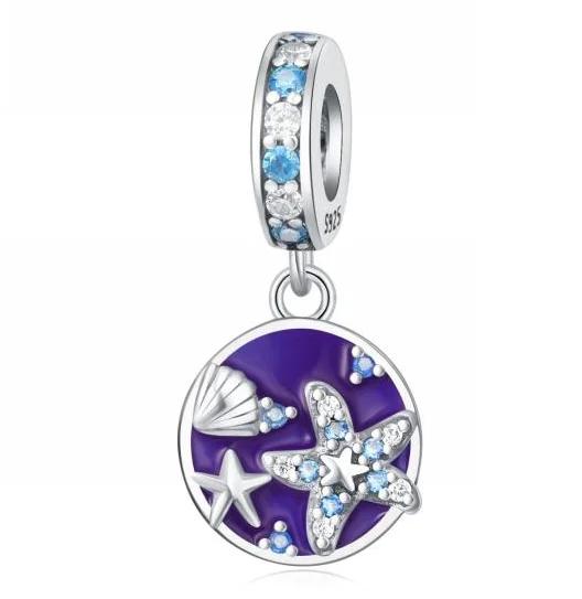 Copper Original Sea Shell Starfish Mermaid Charm Beads Fit Bracelet Charms Bead Jewelry Women Fine Jewelry Gift