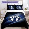 FC Zürich Printed 3PCS Bedding Set Breathable Duvet Cover with Pillowcases Decorative Bed Linen for Bedroom Home