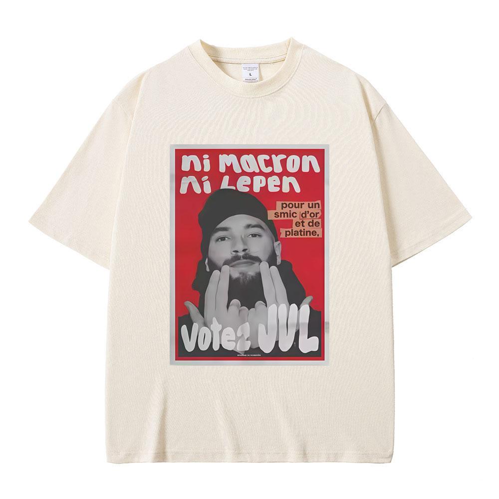 French Rapper JUL Graphic Tshirt Men Women Hip Hop Fashion Trend Tshirt Male Casual Oversized Pure Cotton Short Sleeve T Shirts