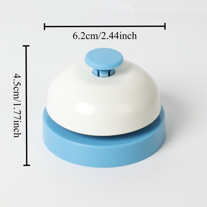 

1Pc Answering Bell Metal Hand Rattling Mai Pet Cat Dog Training Summoning Hand Press Service Safe and Not Easy To Break синий