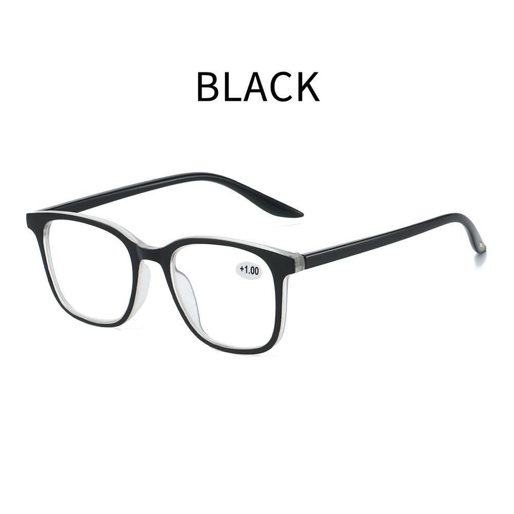 

Fashionable New Anti-Blue Light Presbyopia Glasses Classic Square Frame For Men And Women Ultra-Light Reading Glasses To +4.0 0