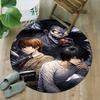 1pc D-Death Note  Carpet, Round Rug, Comfortable, Suitable for Entryways, Living Rooms, Office, And Bedrooms, Christmas Decoration
