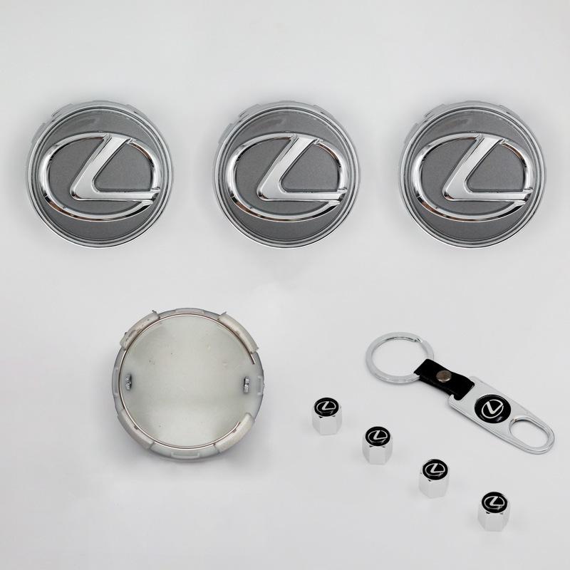 Lexus 62mm Wheel Hub Caps: Center, Dustproof, Decorative Labels
