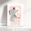 Framed Flower Wall Art Coffee Multi Scene Display Canvas Poster Decorative Art Mural Poster - Ideal Gift for Bedroom