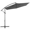 VidaXL Parasol de Jardin en Porte-à-faux et Poteau en Aluminium, Pare-soleil de Patio, Abri de Soleil, Parasol de Plage 44509