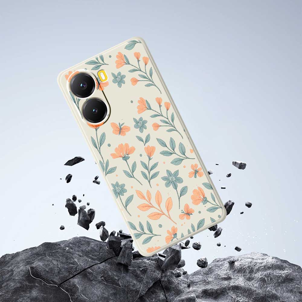 For Xiaomi Redmi Turbo 4 5G/Poco X7 Pro 5G Case Yellow Flowers Pattern Printing Straight Edge TPU Phone Back Cover