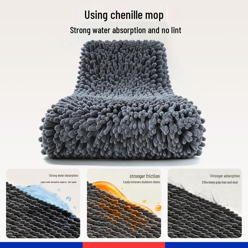 Sobang Self-Wringing Flat Mop with Chenille Pads