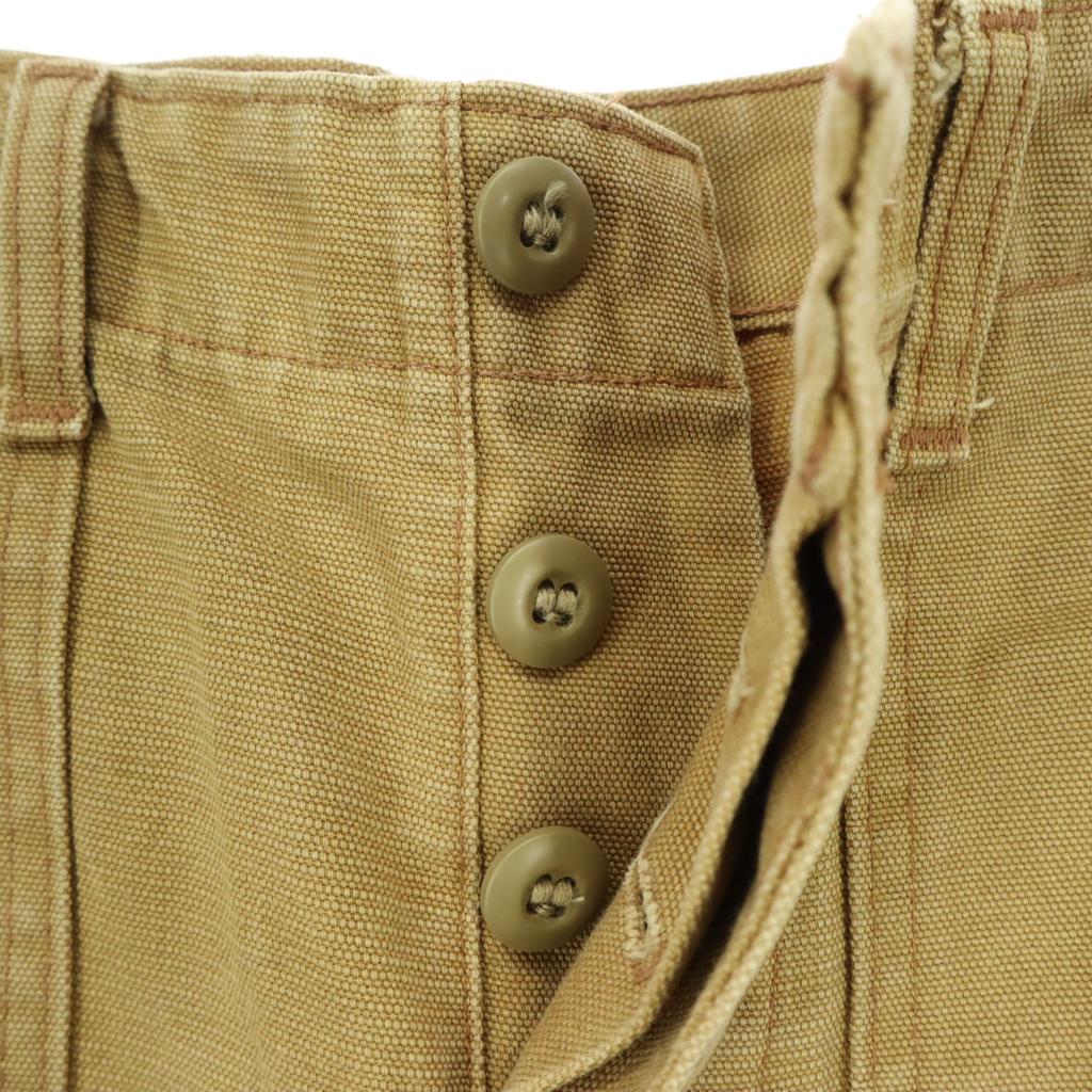 DILLO Made In the USA, Duck Canvas Fabric Animal Pattern Patch Cotton Pants Men's Used