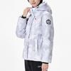 Anta Full Print Letter Zip-Up Short Down Jacket Women Outerwear Snow-White 162347939-6
