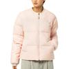 Korean Style Solid Color Logo Round Neck Zipper Long Sleeve Jacket Unisex jackets Pink LE2304DP10PI