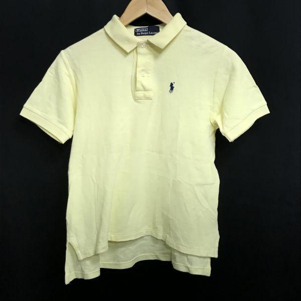 Polo by Ralph Lauren vintage polo shirt men’s S-M beige yellow 70s-80s(USED)