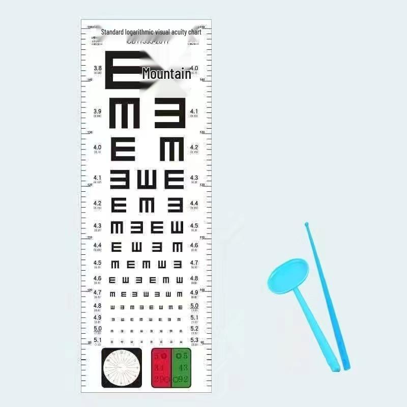 Standard LogMAR Visual Acuity Chart for Children and Adults - English Letters